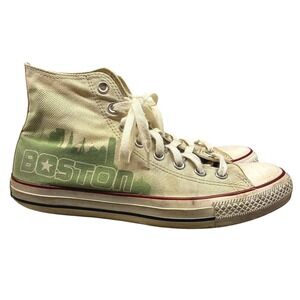 Converse Chuck Taylor Boston Skyline High Top Sneakers Men's 9 Ivory Casual Worn
